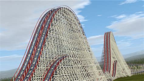 Intamin Mobius Loop Racing Wood Coaster Preview POV NoLimits 2