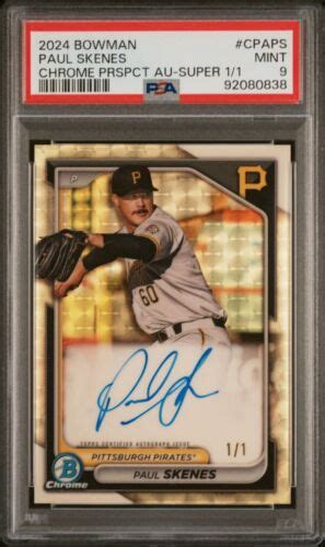 2024 Bowman Chrome Prospect Autographs Superfractor CPA PS Paul