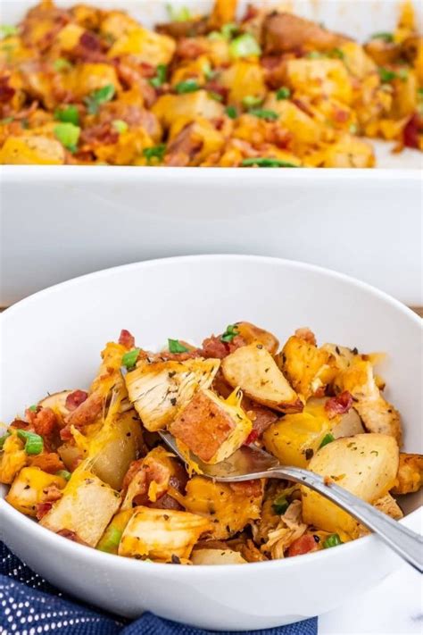 Loaded Chicken And Potato Casserole Top Recipes