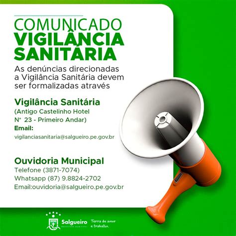 Comunicado da Vigilância Sanitária