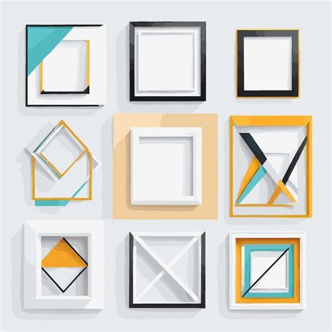 Premium Vector Modern Geometric Frames