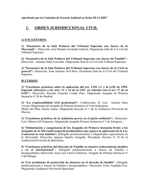 1 ORDEN JURISDICCIONAL CIVIL