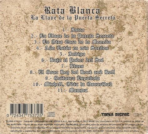 Rata Blanca La Llave E La Puerta Secreta Flac Rata Blanca