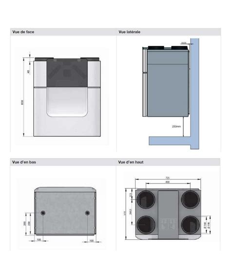 ComfoAir Q 350 VMC Double Flux Haut Rendement Zehnder 471502083