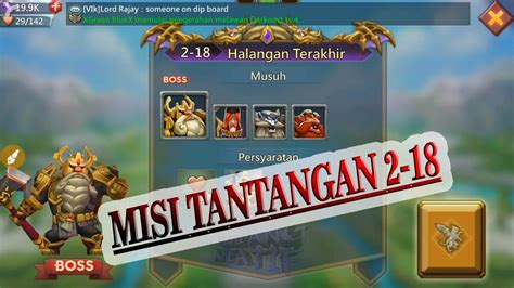 Kombinasi Hero Misi Tantangan Mission Challenge Lords