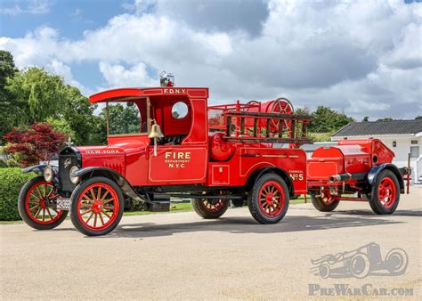 Car Ford Model T Fire Truck With Additional Auxiliary Pump For Sale