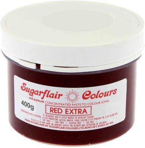 Sugarflair Spectral Concentrated Paste Food Colouring Red Extra 400g