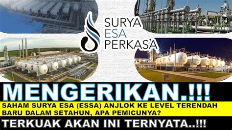 Mengerikan Saham Surya Esa Essa Anjlok Ke Level Terendah Baru