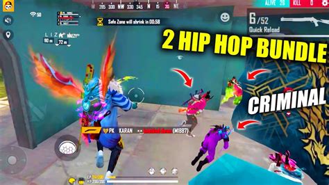 Playing Free Fire With Badge Pk Gamers Vs Hip Hop Bundle And