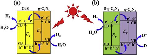 Schematic Illustration Of Spatial Charge Separation In CdS G C3N4 A