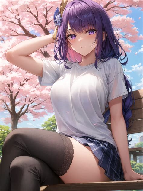 Wallpaper Anime Girls Vertical Legs Crossed Purple Hair Purple