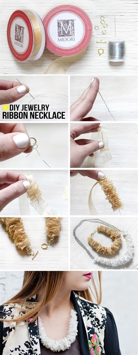 My Diy Ribbon Necklace I Spy Diy