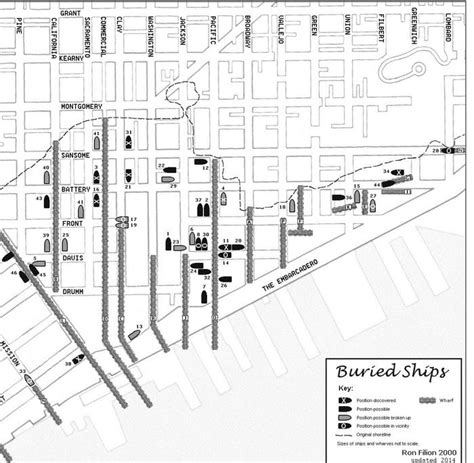 A Map Of Ships Buried Under San Francisco Financial District