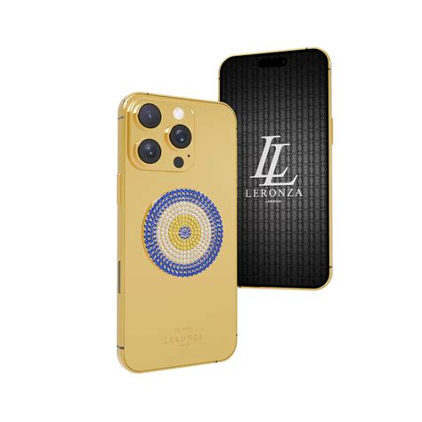 18k Solid Gold Luxevil Charm Iphone 16 Pro And Max Edition Leronza