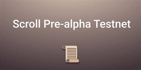 Scroll Pre Alpha Testnet Airdrop Earn Crypto And Join The Best Airdrops Giveaways And More