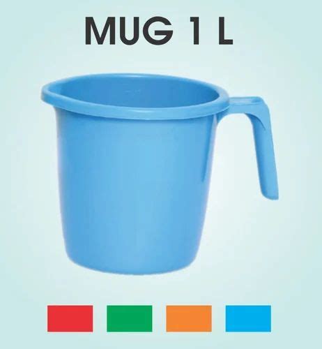 Blue Liter Plastic Mug For Bathroom Size Inch L At Rs Piece