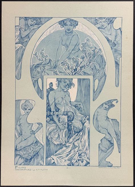 At Auction Alphonse Mucha Mucha Folio Illustrations Of Nude Women
