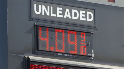 Gas Prices Jump Overnight Prices Listed Of More Than 4 Per Gallon At