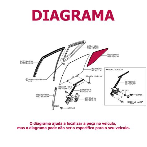 Vidro Vigia Traseiro Esquerdo Nissan Versa V Drive 2011 2020 Original