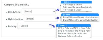 Answered: Compare BF3 and NF3 • Bond Angle:… | bartleby