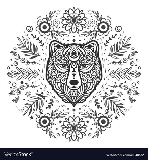 Animal adult or kids coloring Royalty Free Vector Image