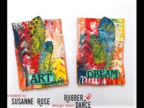 Mixed Media Artist Trading Cards Tutorial YouTube