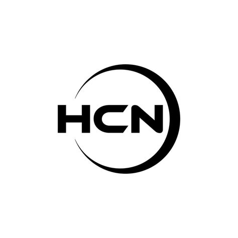 design de logotipo de carta hcn em ilustração. logotipo vetorial ... 