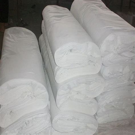 Plain White High Tenacity Micro Polyester Fabric For Bags GSM 100