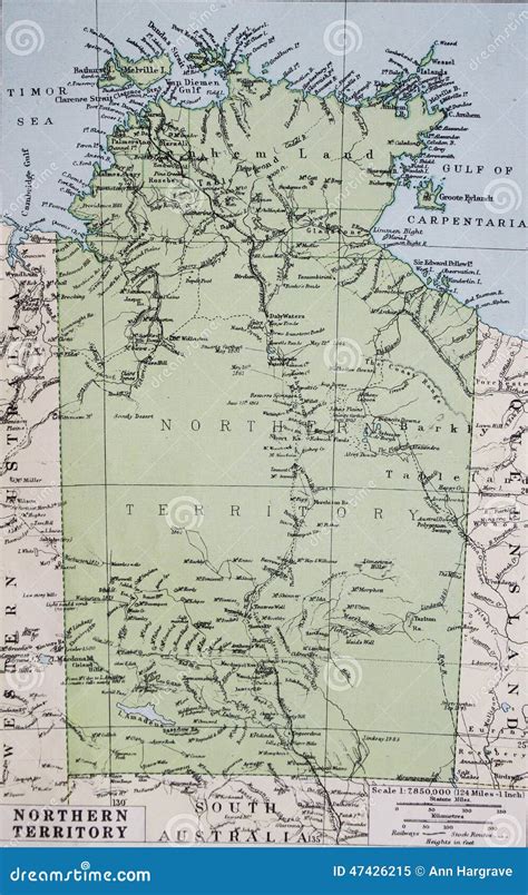 Northern Territory With Map Of Australia And Road Sign Vector