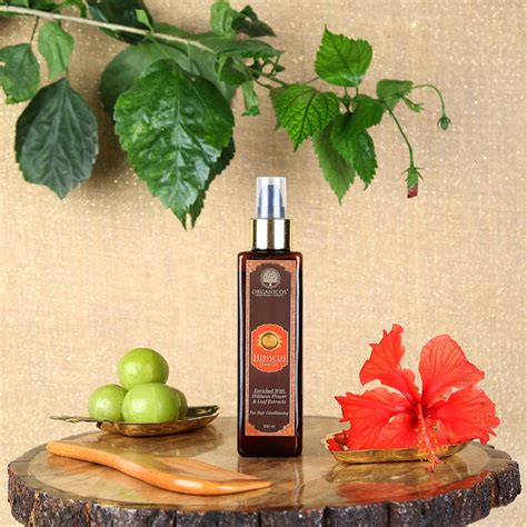 Organicos Hibiscus Hair Oil Buy Indian Products Online Raffeldeals Buy Indias Best