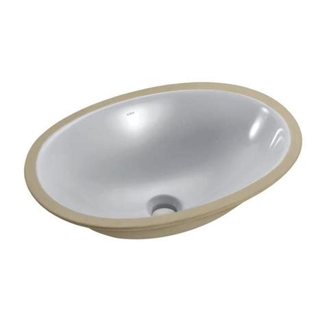 Cuba de embutir Oval Branca Louça 40x30x14 Icasa IL65 Cuba de Embutir