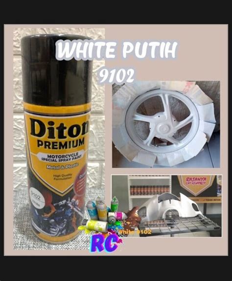 Pilok Pylok White Putih 9102 Cat Semprot DITON Aerosol Paint 400cc