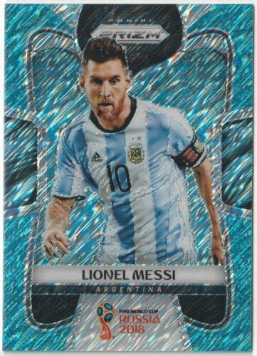 Prizm World Cup Lionel Messi Argentina Blue Shimmer Prizm