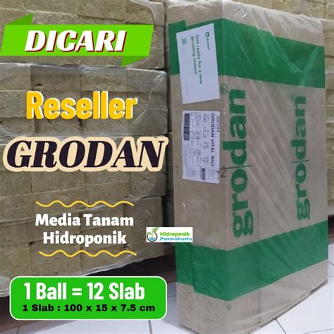 Jual Rockwool Media Tanam Hidroponik Grodan Ball Bal Bale Isi Slab