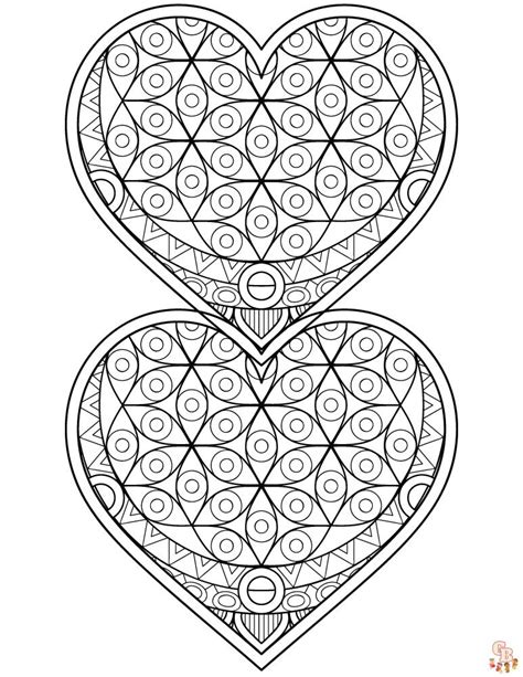 Mandala Heart Coloring Page