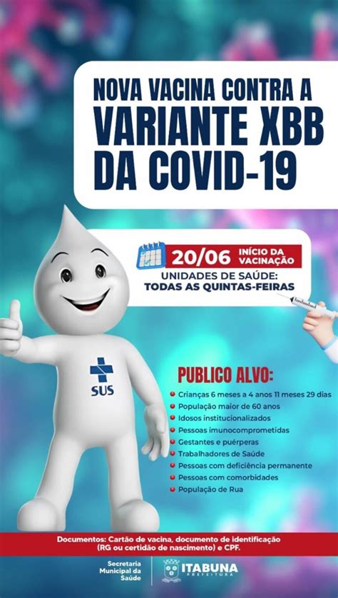 Prefeitura vai iniciar a vacinação contra variante XBB da Covid 19 em