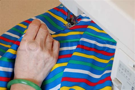 Seamstress At Work Stock Image Colourbox