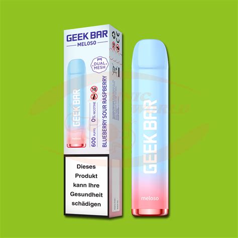 Geek Bar Meloso 600 Puffs 0 Mg Blueberry Sour Raspberry Ethnic World