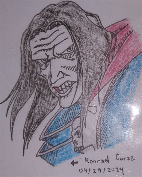 Did Another Portrait Drawing Of A Traitor Primarch Konrad Curze R Imaginarywarhammer