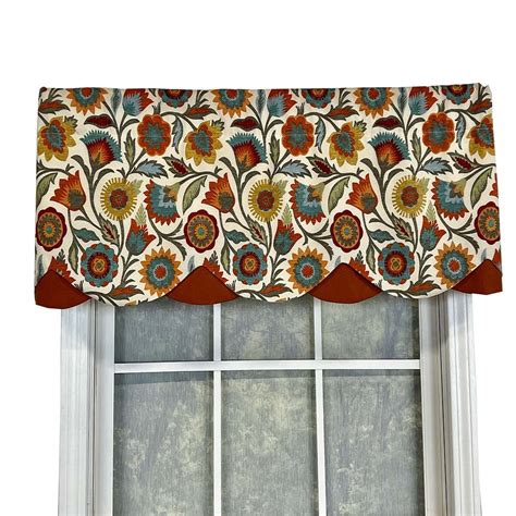 Rlf Home Fiesta Floral Petticoat Window Treatment High Quality Valance