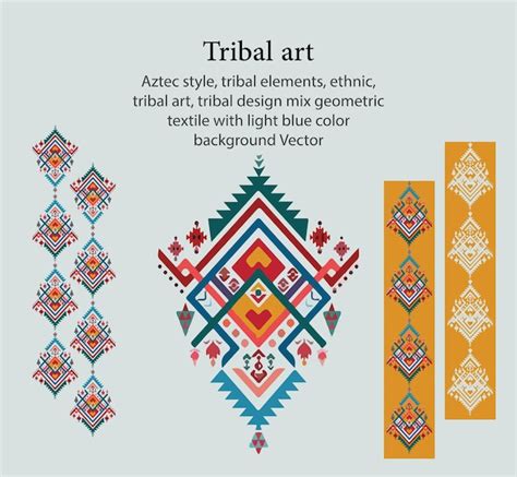 Premium Vector | Tribal art colorful patterns