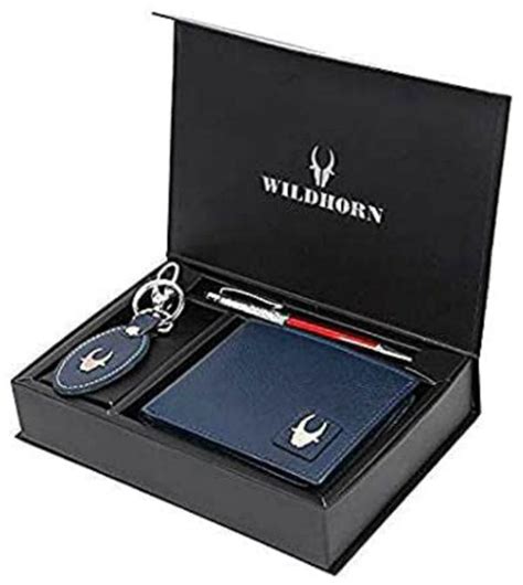 Wildhorn Men Blue Wallet Combo Set JioMart