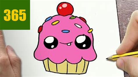 COME DISEGNARE CUPCAKE Kawaii Passo Dopo Passo Disegni Kawaii Facile