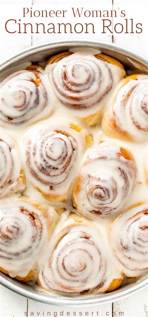 Pioneer Womans Cinnamon Rolls With Maple Frosting This Delicious Recipe Makes A Bunc