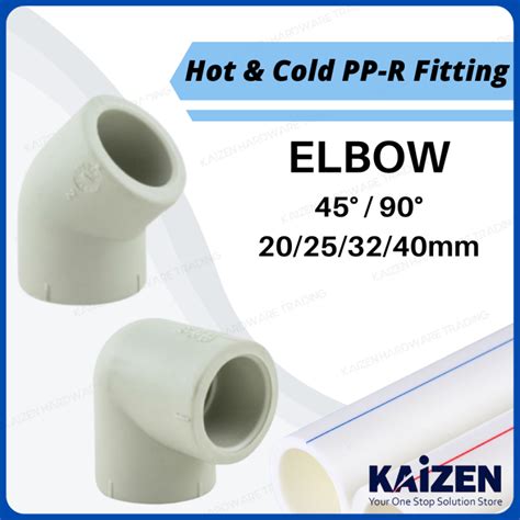 Bina Plastic Bbb Hot And Cold Ppr Fittings Mm Mm Elbow Lazada