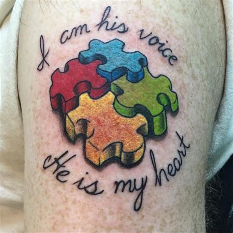 60 Wonderful Autism Tattoo Ideas Showing Awareness And Honor