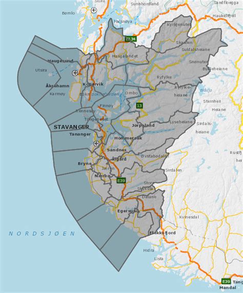 Rogaland Fylke M Kommuner Nettplassen Tha No