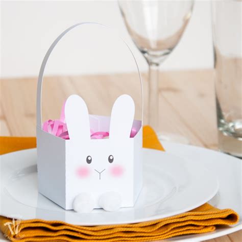 Free Printable Bunny Easter Baskets A Houseful Of Handmade