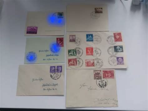 DEUTSCHES REICH POSTEN 6 Belege 1941 1942 Briefe Und Postkarten