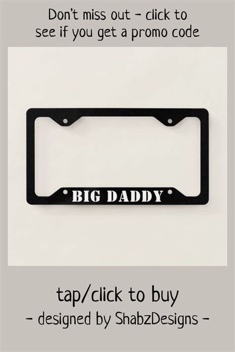 a license plate frame that says, don't miss out - click to see if you ...